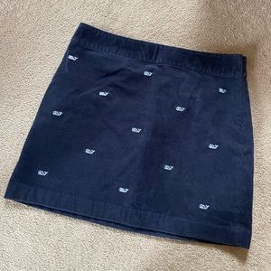 Vineyard Vines navy blue corduroy skirt, size 8